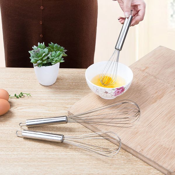 

metal handle manual operation whisk kitchen egg the stirring rod the batter cream agitator baking tool