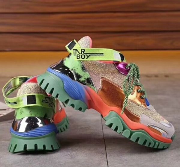 

fashion designer triple s low old dad sneakers casual shoes fo women luxury increasing shoes, Black