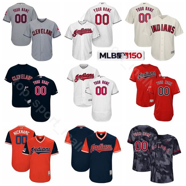 

Cleveland Baseball Indians 12 Francisco Lindor Jersey Flexbase 11 Jose Ramirez 2 Leonys Martin 10 Jake Bauers 41 Carlos Santana Tyler Naquin