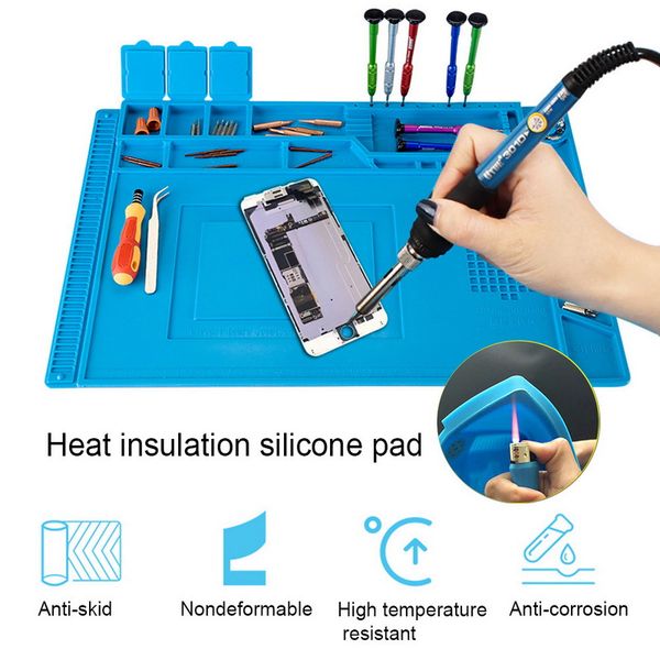 

esd heat insulation working mat heat-resistant bga soldering station repair insulation pad insulator pad maintenance platform