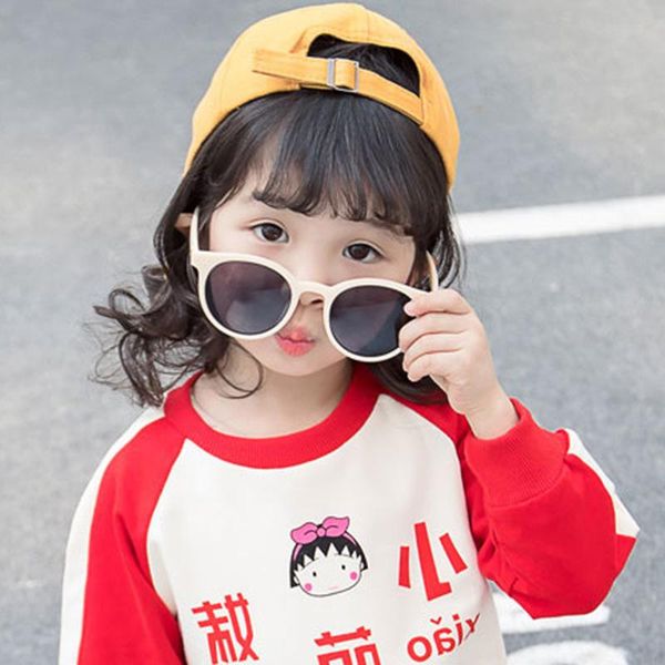 

children sunglasses lovely baby kids clear tinted color lens round sun glasses summer boys girls eyeglasses goggles mgyhe, Blue