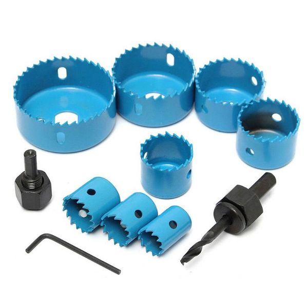 

new 11pcs carbon steel woodworking metal hole saw sleeve drill bit hole opener set cutter tool