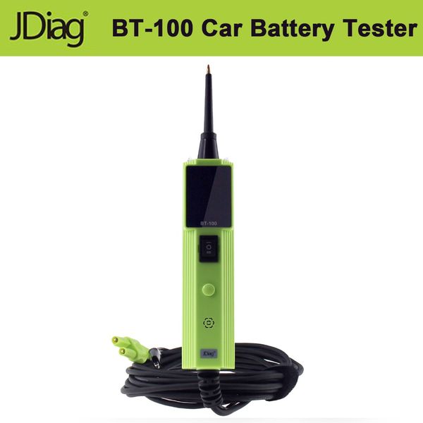 

jdiag bt-100 battery tester fascheck bt-100 vehicle electrical system circuit tester 10m extension cable voltage range 9-70v