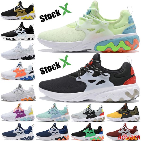 

barely volt react presto shoes black white yellow phantom red running trainers us 5.5-11 for mens womens burgundy kahki men women sneakers