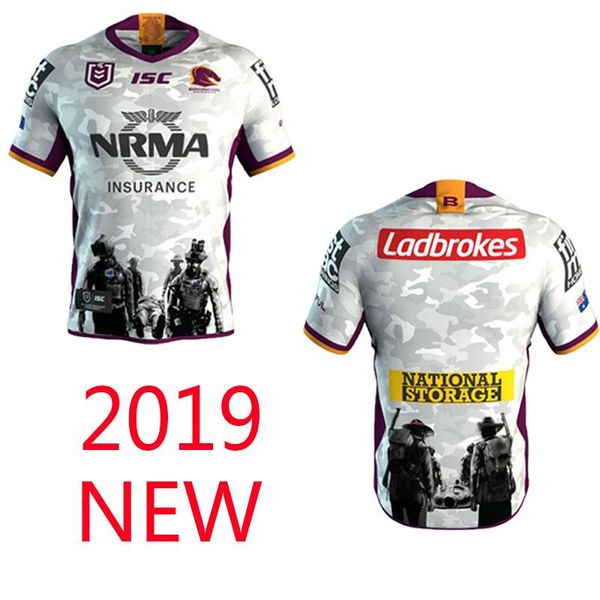 

2019 nrl rugby jer ey bri bane bronco 2019 anzac jer ey bri bane bronco 18 19 home jer ey national rugby league rugby ize 3xl