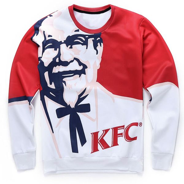 

2016 new mr.gugu miss.go 3d three-dimensional loose sweatshirt kentuckey kfc fashion iswag, Black