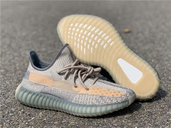 

kanye west linen cinder running shoes women men israfil zyon sulfur 3m reflective man sports sneakers fz5421 with original box