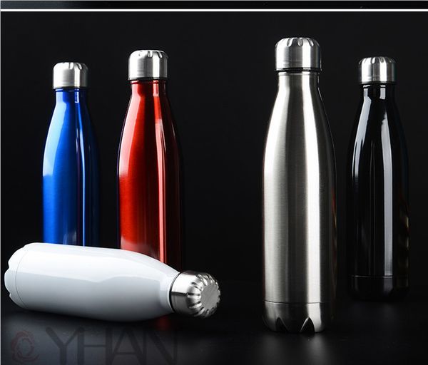 

17oz water bottle stainless steel bpa leak proof large capacity cola shape flask kids thermoses for sports travel outdoor