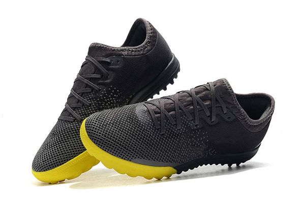 

2019 men knitted soccer shoes mercurial superflyx 6 elite ic / tf soccer shoes indoor / outdoor silver yellow low help football shoes