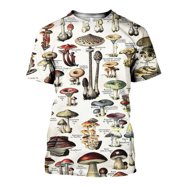 

new arrive fashion popular mushroom collage t shirt men women 3d printed novelty harajuku tshirt streetwear casual summer, Black