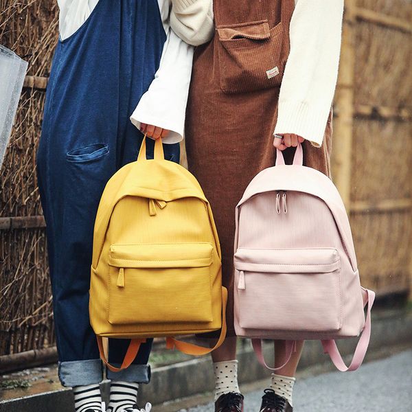 

2019 новая женская сумка простой сплошной цвет младший школьник сумка для покупок