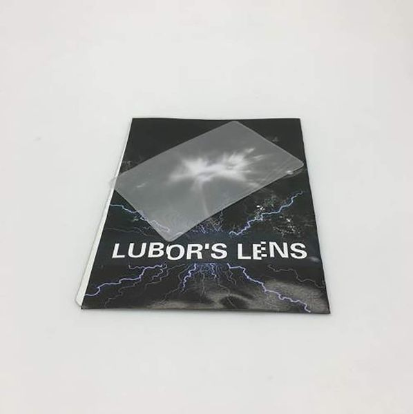 

10pcs lubors lens card perspective distortion close up street magic tricks kids tricky gimmick easy to do for beginner