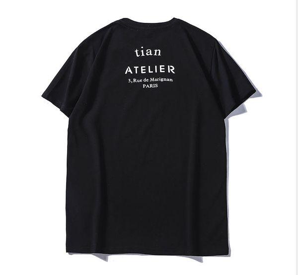 

2020mens designer summer t shirt tees letters print short sleeves brand luxury men t shirt size s-2xl solid color, White;black