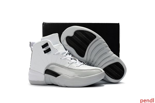 

2019 new xii mid high 12 12s black blue red children basketball shoes boy girl youth kid sport sneaker size 28-35
