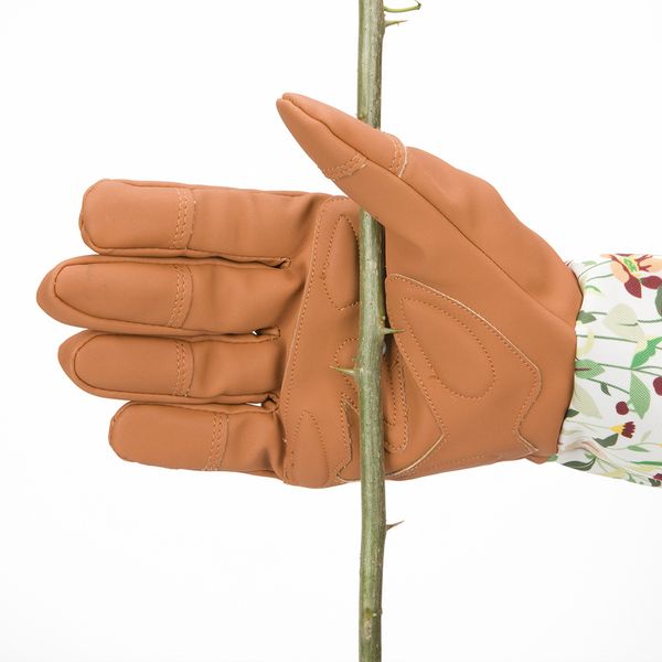 

1 pair long sleeve gardening gloves dacron glove cold protector waterproof gloves pruning trimming garden working accessories