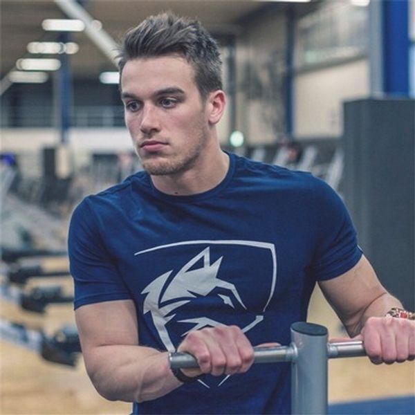 

muscle fitness brothers summer new style t-shirt men crew neck short sleeve pure cotton elasticity slim fit sweat absorbing brea, White;black