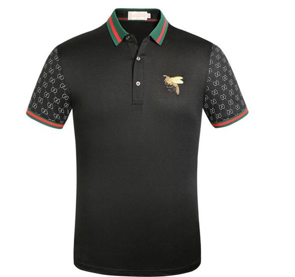 

2020 new fashion stripe polo shirt polos beel mens high street fashion horse polo t-shirt xxxxs gucci, White;black
