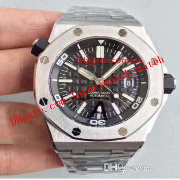 

jf 3 цвет лучшее качество часы 42мм diver 50m 15710 15703 15710st.oo.a002ca.01 швейцарский cal.3120 движения автоматические мужские часы, Slivery;brown