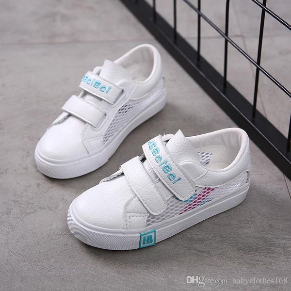 

boy's girl's low-casual strap canvas sneaker little kid big kid summer shoes white, Black