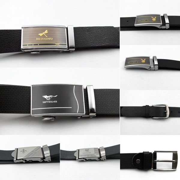 

aviation belt automatic toothless plate punching buckle hanging button hanging button belt padlock needle buckle online shop gifts, Black;brown