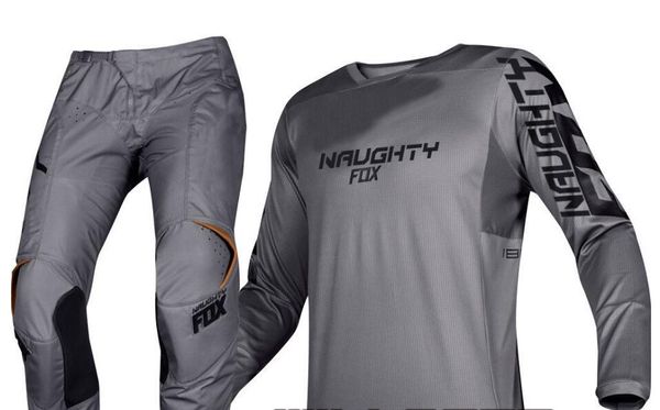 

2019 naughty mx 180 prizm stone grey gear set motocross racing dirt bike off-road jersey pants combo