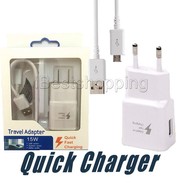 

5v 2a usb wall fast charger turbo adapter charging 2a eu us plug for samsung galaxy s7 edge s8 plus note8 fast cable