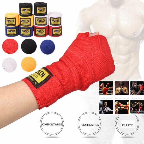 

2x cotton towels with sweat absorbing boxbandagen with gloves boxing wraps