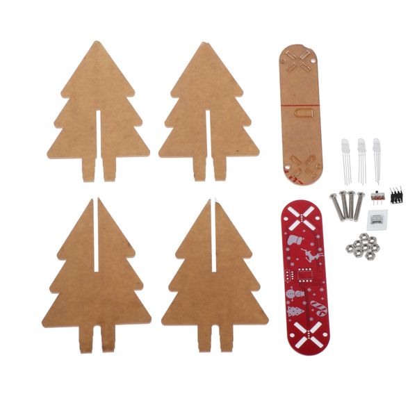 

diy 3d christmas tree electronic kit transparent acrylic rome garden decor