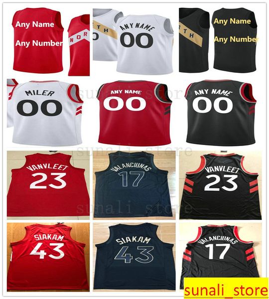 

printed pascal 43 siakam og 3 anunoby patrick 1 mccaw jeremy 17 lin malcolm 13 miller chris 25 boucher jodie 20 meeks jersey, Black