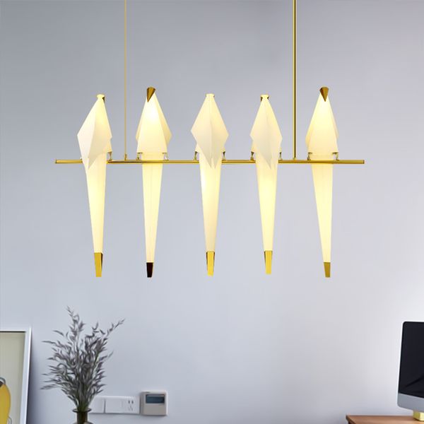 

Modern led chandelier nordic living room u pended lamp bedroom lighting fixture loft luminaire home deco hanging light