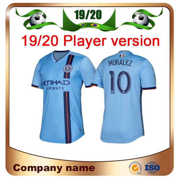 

Player version 2019 York City Soccer Jersey 19/20 Home blue DAVID VILLA PIRLO MORALEZ MCNAMARA Soccer Shirts LAMPARD Football Uniforms