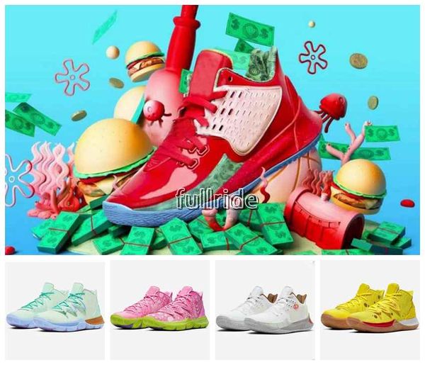 

new mens kyrie sponge baby pe designer 5 basketball shoes yellow white 5s bobs squidward mountain des chaussures hommes baloncesto sports