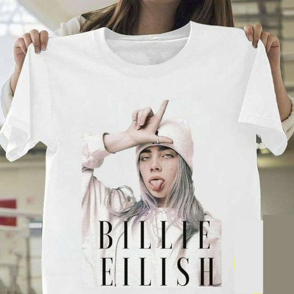

billie eilish t shirt billie eilish fans white cotton men s-3xl supplier selling 100 % cotton t-shirts tee plus size, White;black