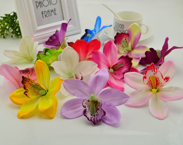 

100pcs artificial butterfly flowers christmas wreath home wedding decor accessories fake phalaenopsis diy gifts box silk orchid