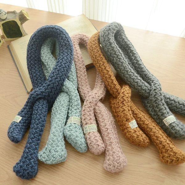 

Wool Bow Children Scarf Lovely Parenting Scarf Joker Decoration Small Scarf