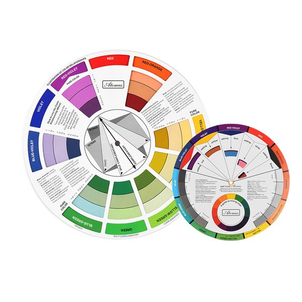 

2pcs color mixing wheel blending pallet set for painting tattoo nail art