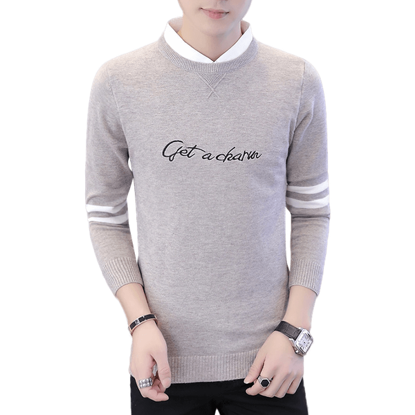 

men's sweater 2020 autumn winter warm slim knitted pullovers male comfortable pullover homme long sleeve sweaters, White;black