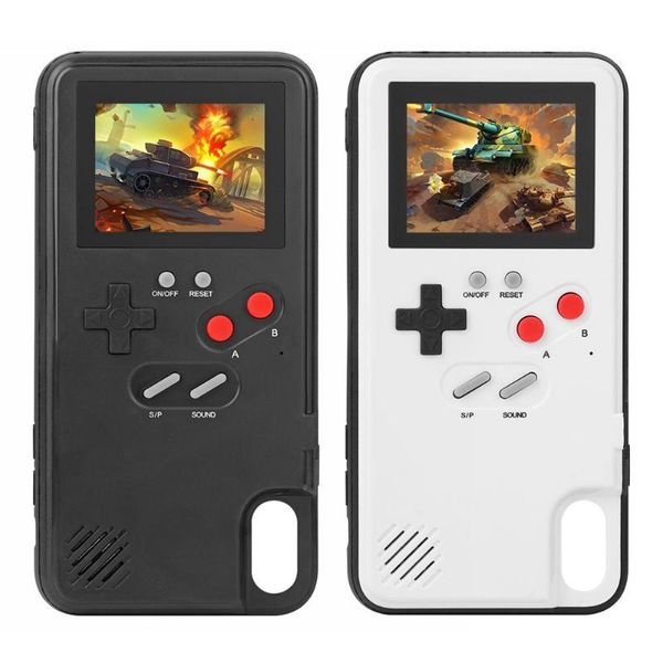

полноцветный дисплей ретро игровая консоль 36 игр портативный игровой плеер телефон защитная крышка для iphone xs max case