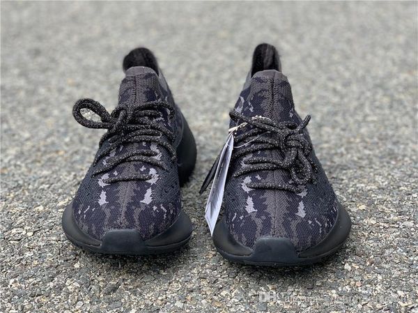 

2019 kanye west 350s v3 alien black white mens women athletic running shoes fashion designer primeknit sport sneakers