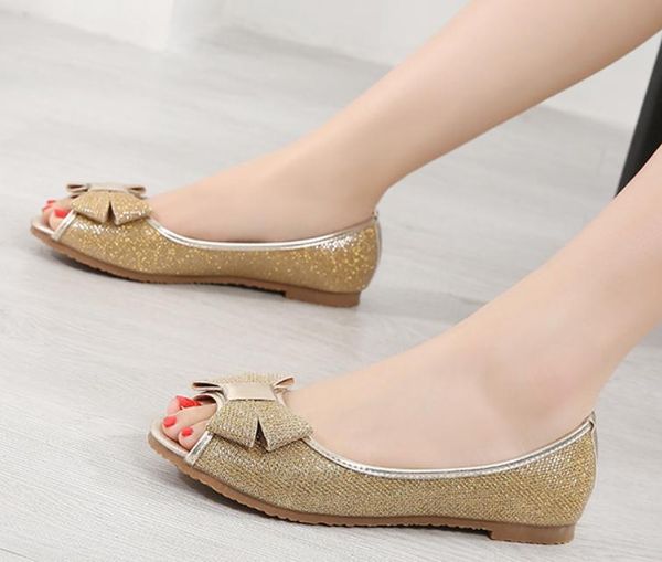 

2019 women's sandals in summer with new style flat bottom bowknot@31, Black