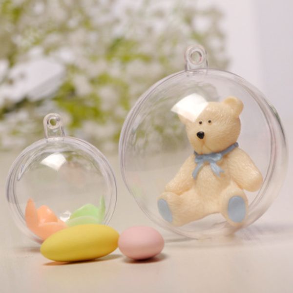 

christmas hanging ball plastic clear ornaments ball xmas decoration transparent wedding party decoration openable food grade
