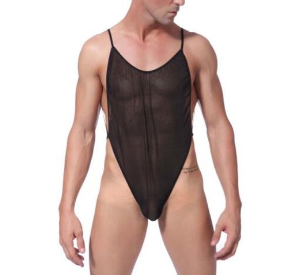 

men pajamas wear sleepwear mesh sheer lounge erotic lingerie home black underwear lover gift, Black;brown