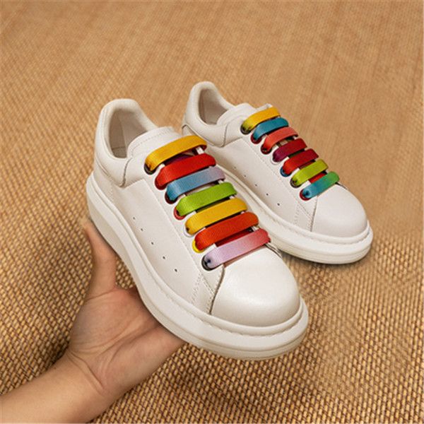 

fashion designer men's and women's shoes wild vintage luxury platform star small white shoes women's thick running shoes snea, Red;white