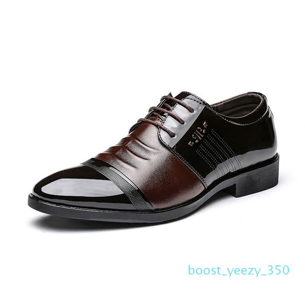 

men office brown dress men formal leather coiffeur elegant shoes men classic erkek ayakkabi klasik sapato social masculin b35, Black