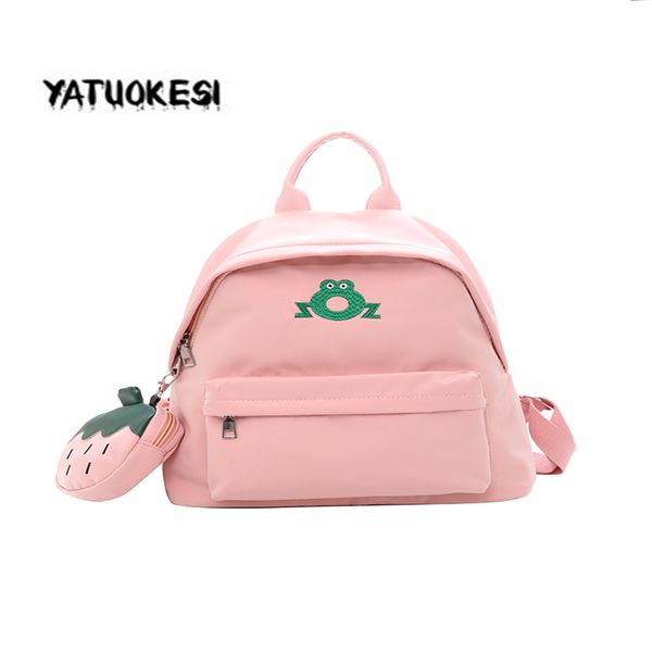 

yatuokesi waterproof nylon women backpacks cute frog backpack for men women strawberry purse schoolbags laptravel bag bolsos