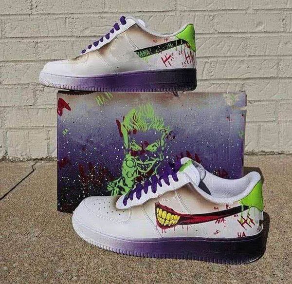 

(коробка)новые Мужчины Женщины Low Cut One 1 Повседневная обувь белый черный Dunk Sports Skateboarding Shoes Classic AF Fly Trainers высокие кроссовки 36-45