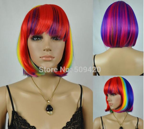New Hot Sell Fashion Mixed Color Short Straight Bob Style