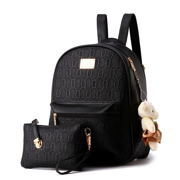 mochilas negras para mujer