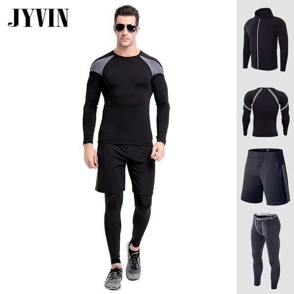 

зимний теплый спортивный костюм мужчины gym training фитнес спортивная бег бег мужская спортивная одежда tracksuitcompression спортивные кос