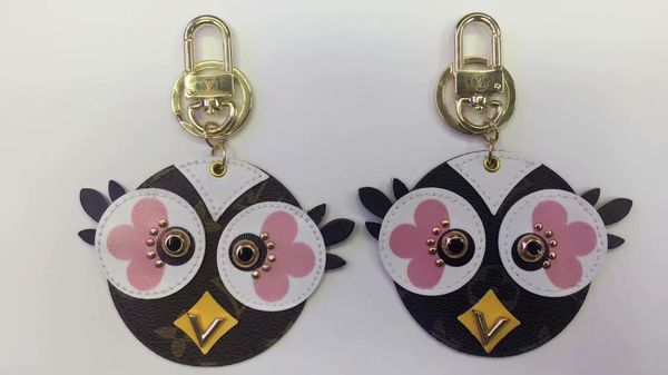 

дизайнер новый бренд сова брелок брелок брелок держатель роскошный брелок porte clef подарок мужчины женщины сувениры брелок, Silver